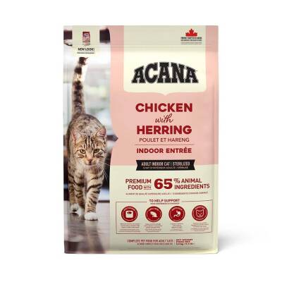 Acana Indoor Entree Tavuklu ve Ringa Balıklı Kısırlaştırılmış Yetişkin Kedi Maması 4,5 kg