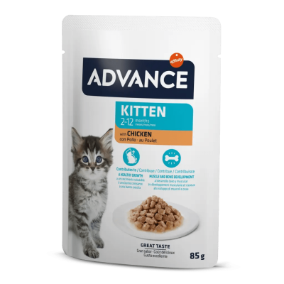 Advance Kitten Tavuklu Yavru Kedi Konserve Maması 85 gr