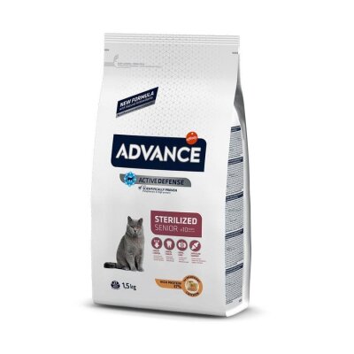 Advance Cat Sterilised Senior Kısırlaştırılmış 10 Yaş Üzeri Kedi Maması 1,5 kg