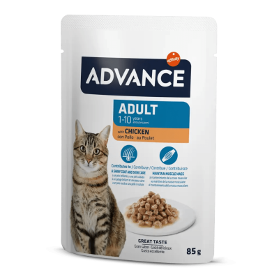 Advance Tavuklu Yetişkin Konserve Kedi Maması 85 gr