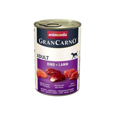 Animonda Gran Carno Sığır ve Kuzu Etli Yetişkin Konserve Köpek Maması 400 gr