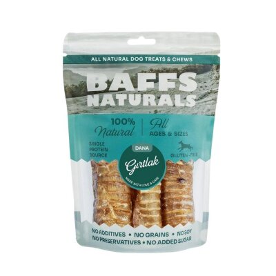 Baffs Naturals Kurutulmuş Dana Gırtlak Köpek Ödülü 100 gr