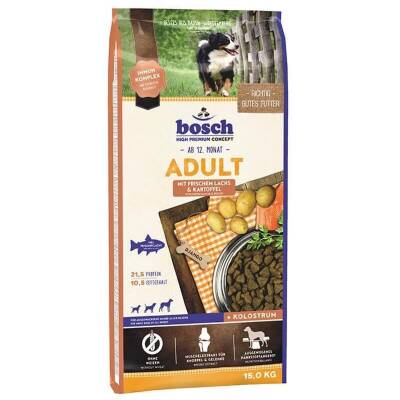 Bosch Somon Balıklı Patetesli Yetişkin Kuru Köpek Maması 15 kg