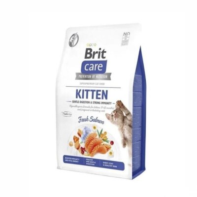 Brit Care Gentle Digestion & Strong Immunity Somonlu Tahılsız Yavru Kedi Maması 7 kg