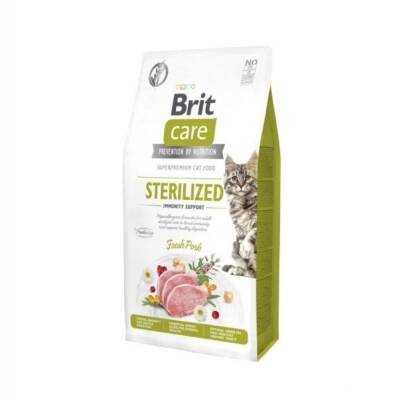 Brit Care Immunity Prebiotik İçerikli Domuzlu Kısırlaştırılmış Kedi Maması 2 kg