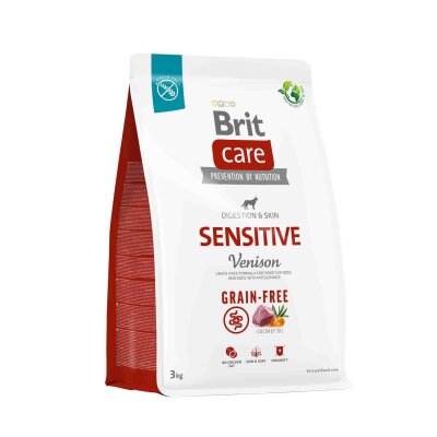 Brit Care Sensitive Digestion & Skin Geyikli ve Patatesli Tahılsız Yetişkin Köpek Maması 3 kg