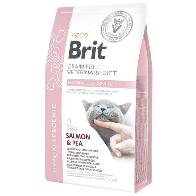 Brit Veterinary Diet Hypo-Allergenic Cilt Sağlığı Destekleyici Tahılsız Kedi Maması 2 Kg