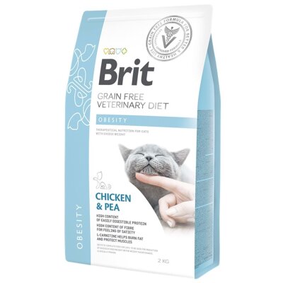 Brit Veterinary Diet Obesity Kilo Kontrolü için Tahılsız Kedi Maması 2 kg