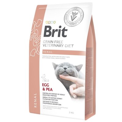 Brit Veterinary Diet Renal Böbrek Yetmezliği olan Kediler için Tahılsız Kedi Maması 2 kg