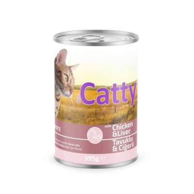 Catty Pate Tavuklu Ciğerli Kedi Konservesi 395 Gr