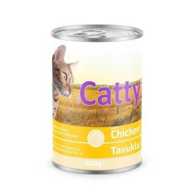 Catty Sos İçinde Tavuk Etli Kedi Konservesi 400 Gr