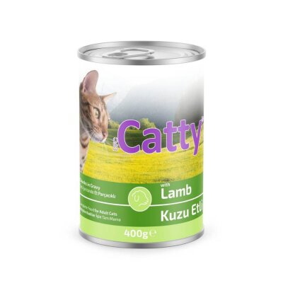 Catty Soslu Kuzu Etli Kedi Konservesi 400 Gr