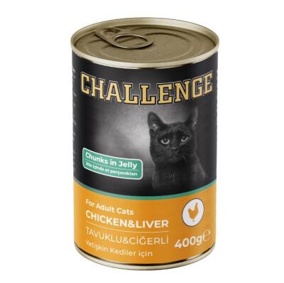Challenge Tavuk ve Ciğerli Yetişkin Kedi Konservesi 400 Gr
