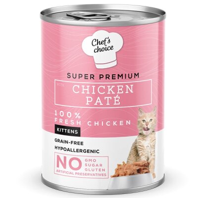 Chef's Choice Kitten Tavuklu Ezme Yavru Kedi Konservesi 400 gr