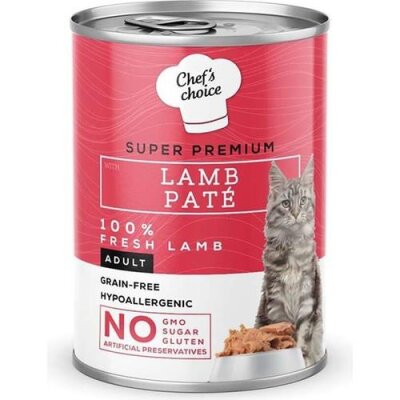 Chef's Choice Tahılsız Kuzu Etli Ezme Kedi Konservesi 400 gr