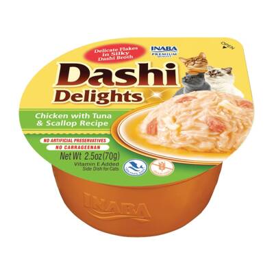Ciao Dashi Delights Tavuk Ton Balığı ve Deniz Tarağı Kedi Çorbası 70 gr