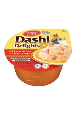 Ciao Dashi Delights Tavuk Ton ve Somon Balıklı Kedi Çorbası 70 gr