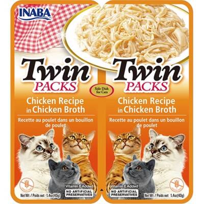 Ciao Twins Churu Tavuk Etlı Tavuk Sulu Kedi Çorbası 2 X 40 gr