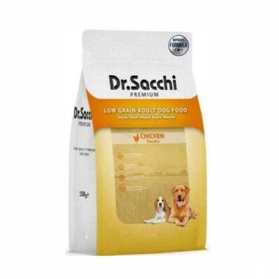 Dr. Sacchi Premium Düşük Tahıllı Tavuklu Yetişkin Köpek Maması 1,5 kg