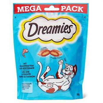 Dreamies Mega İçi Dolgulu Somonlu Kıtır Kedi Ödülü 180 gr
