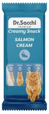 Dr.Sacchi Creamy Sıvı Somonlu Kedi Ödülü 4 Lü