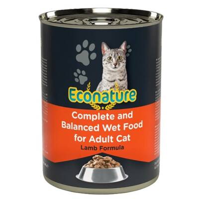 Econature Kuzu Etli Yetişkin Kedi Konservesi 400 gr