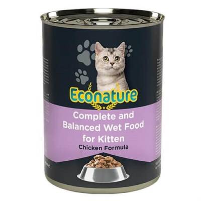 Econature Tavuk Etli Konserve Yavru Kedi Maması 400 gr