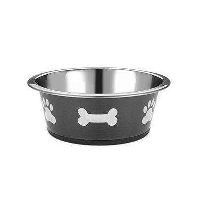 EuroDog Pati Desenli Siyah Mama Su Kabı 480 ml