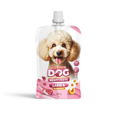Eurogold Taze Kuzulu ve Balkabaklı Köpek Et Ezmesi 90 gr