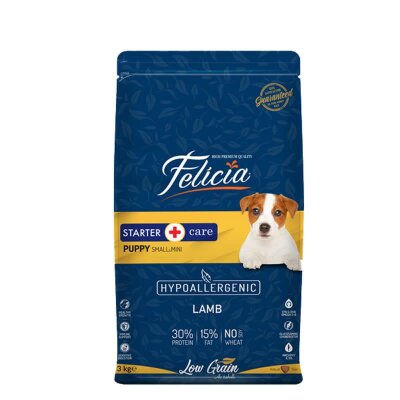 Felicia Kuzu Etli Küçük Irk Yavru ve Hamile Köpek Maması 3 kg