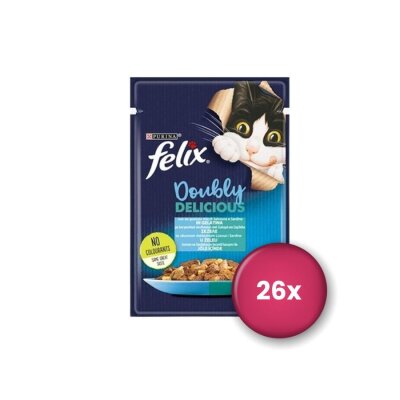 Felix Çifte Lezzet Somonlu ve Sardalyalı Kedi Konservesi 85 gr x 26 Adet