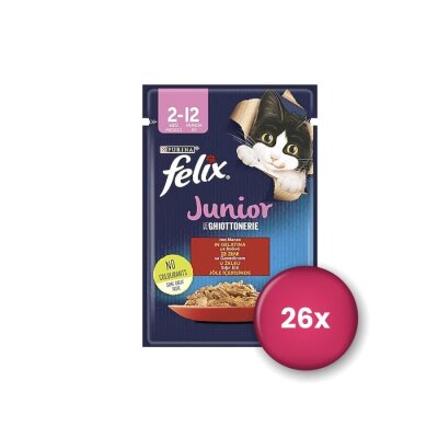 Felix Sığır Etli Yavru Kedi Konservesi 85 gr X 26 Adet