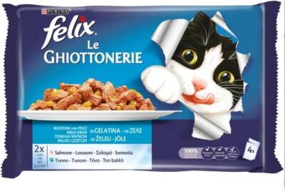 Felix Somon ve Ton Balıklı Yetişkin Kedi Konservesi 85 gr X 4 Adet
