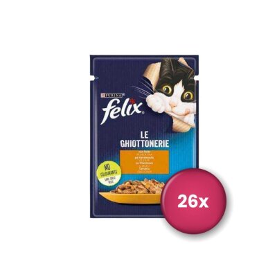 Felix Pouch Tavuklu Yetişkin Kedi Konservesi 85 gr X 26 Adet