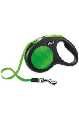 Flexi Neon Şerit Otomatik Tasma M Yeşil 5 mt