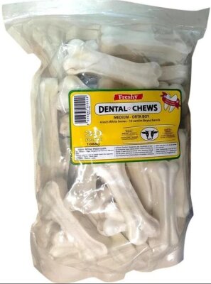 Freshy Beyaz Dental Kemik 10 cm 30 Adet