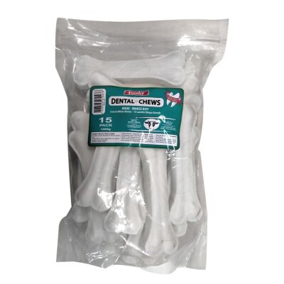 Freshy Köpekler İçin Beyaz Dental Kemik 15 cm 15 Adet