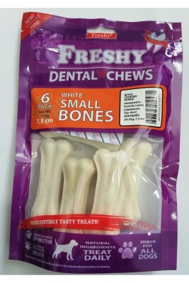 Freshy Dental Chews Beyaz Kemik Köpek Ödülü 6'lı Paket