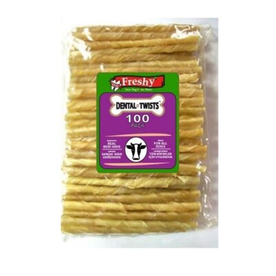Freshy Dental Natural Burgu Köpek 100'lü Paket - 13 cm