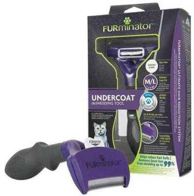Furminator Kısa Tüylü Kedi Tüy Tarağı L