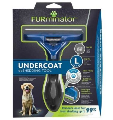 Furminator Long Hair Uzun Tüylü Köpek Tarağı L