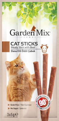 Garden Mix Dana Etli Kedi Stick Ödül 3 X 5 gr