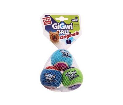 Gigwi Sesli Tenis Topu 3 lü Köpek Oyuncağı 5 Cm