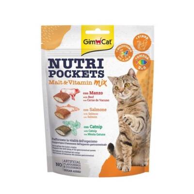 Gimcat Nutripockets Kedi Ödülü Malt ve Multivitamin 150 gr
