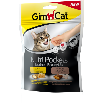 Gimcat Nutripockets Kedi Ödülü Taurin ve Beauty 150 gr