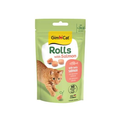 Gimcat Rolls with Salmon Somonlu Kedi Ödül Tableti 50 Gr