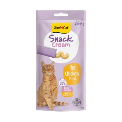 Gimcat Snack Cream Tavuklu Kedi Ödülü 6x15gr