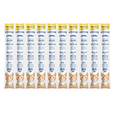 GimCat Sticks Somon & Alabalıklı Ödül Çubukları 50 Gr 10'lu