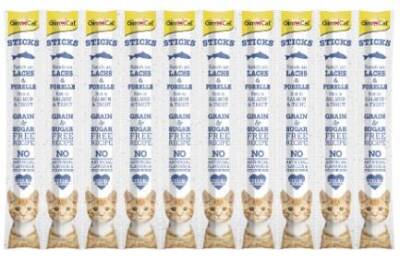 GimCat Sticks Tahılsız Somonlu Ödül Çubuğu 10'lu