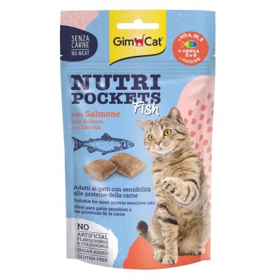 Gimcat Tahılsız Somon Balıklı Kıtır Kedi Ödülü 60 gr
